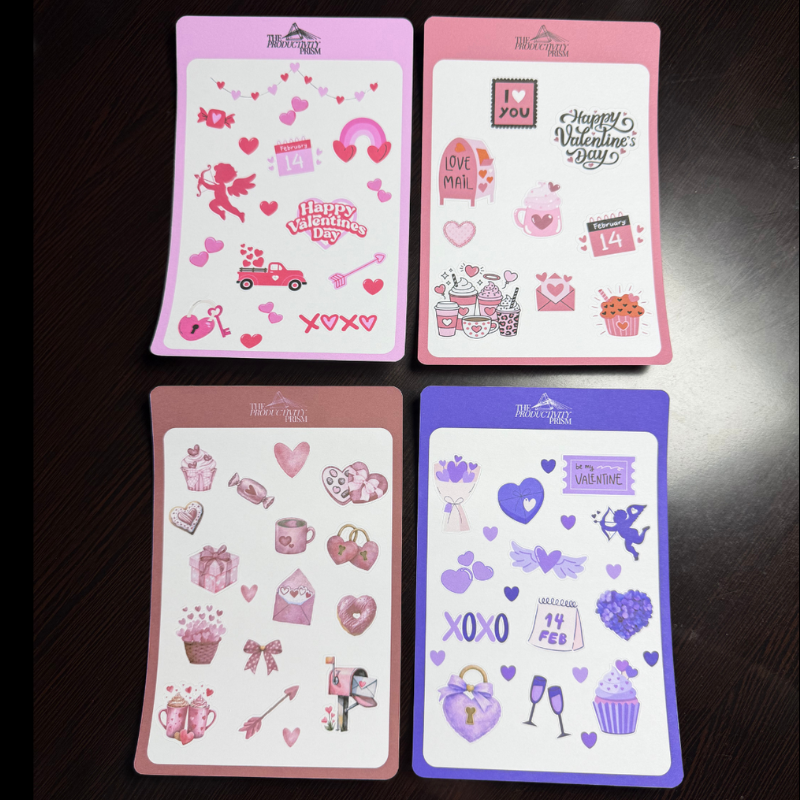 Valentine's Sticker Set (4 sheets)