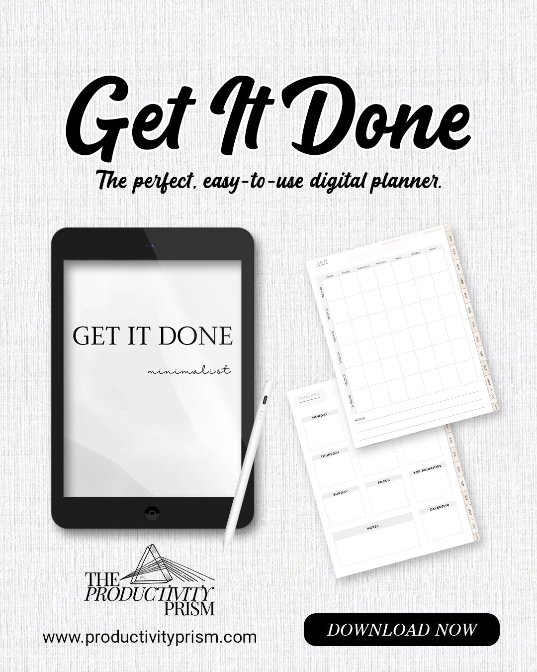 Get It Done - Undated Planner