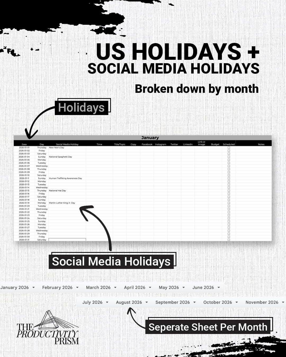 The 2026 Social Media Marketing Content Calendar