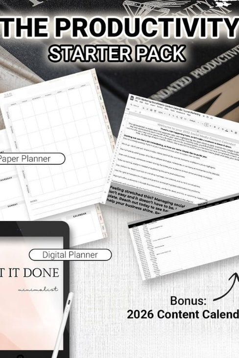 The Productivity Starter Pack (Save $10)